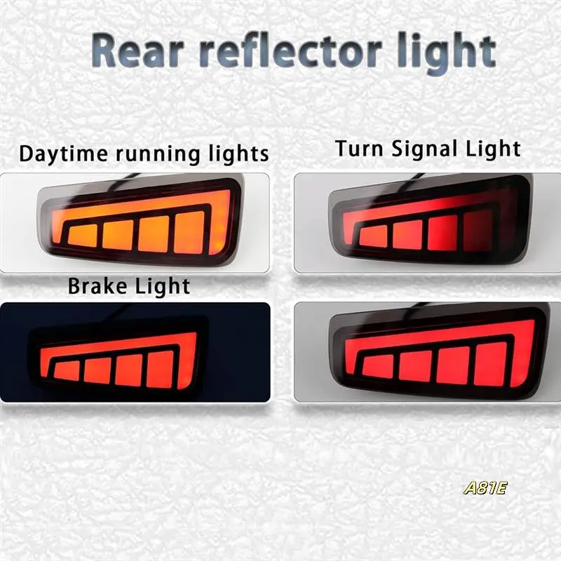 

For Subaru Outback 2015-2020 Rear Bumper Reflectors Brake Light Turn Signal Tail Light Accessories