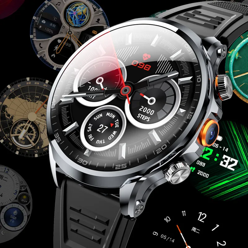 H18 Smartwatch بطاقة SIM 4G أندرويد Whatsapp 1.95 ihch HD عرض GPS WIFI مكالمة فيديو جهاز تعقب للياقة البدنية ذاكرة كبيرة رجل ساعة #2