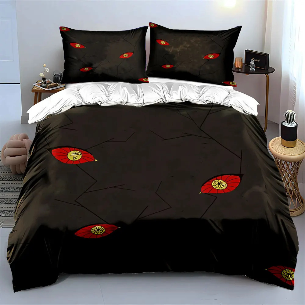 

Anime-Inspired Eye Art Decor Bedding Set with 1 Duvet Cover 2 Pillowcases Single Double King Queen, Gift