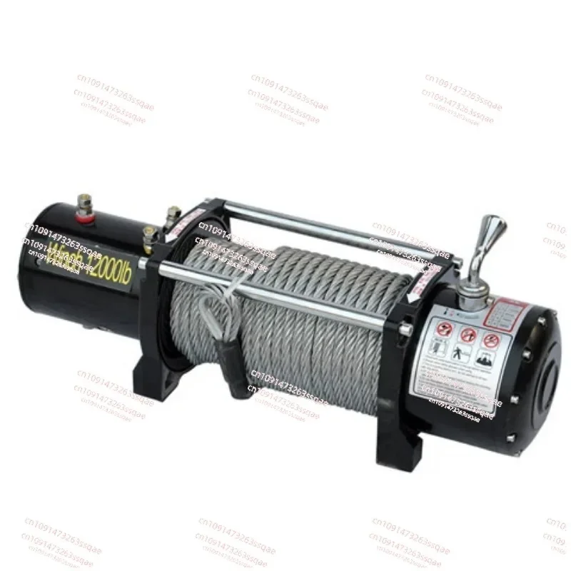 Electric winch 12v trailer off-road vehicle vehicle self-rescue small crane 24v winch machine off-road vehicle hoist