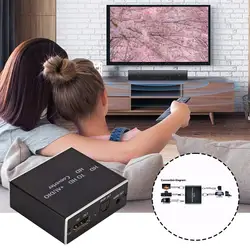 HDMI-Compatible Audio Extractor 4K HDMI-Compatible Stereo Mm Audio Converter 3.5 Splitter Out Optical Adapter J1C3