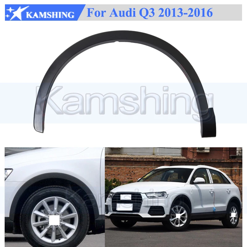 

Матовая накладка на переднюю или заднюю колесную арку Kamshing для Audi Q3 2013-2016, декоративная полоса для колесной арки/крыла/обода колеса
