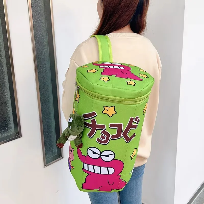 New Product In Stock Xiao Xin Cute Backpack Small Crocodile Box Large Capacity Three-Dimensional Bucket Bag Backpack Racket Bag