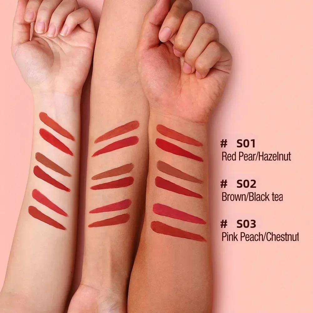 Overdrachtbestendige matte lipglossset Waterdichte vloeibare lippenstift Langdurige hooggepigmenteerde veganistische lipglosskollectie