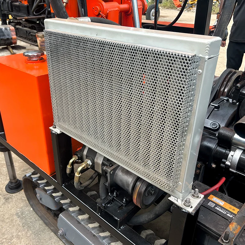 Perforadora de pozos de agua personalizada, plataforma de perforación de pozos de agua hecha a medida, alimentada por diésel, tipo pista, Max.200m