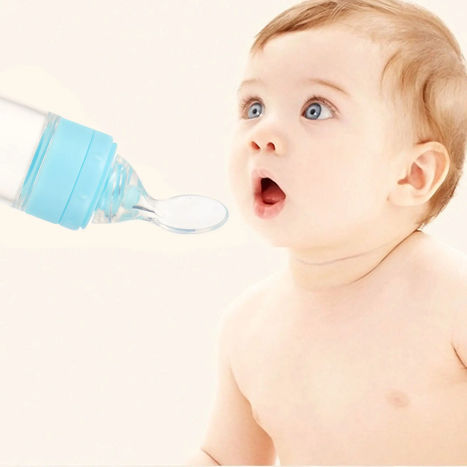 

2 шт. силиконовые кормушки для детского питания, дозатор для выдавливания хлопьев, чистое питание, формула грудного молока, всасывание младенцев