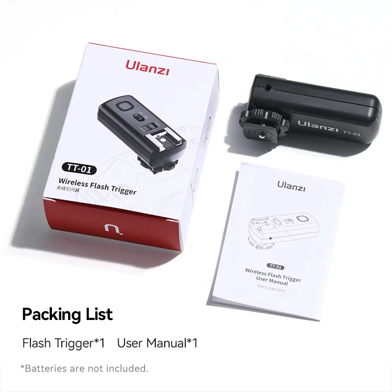 Ulanzi TT-01 Wireless Flash Trigger Camera Flash Trigger for Ulanzi F32 for Sony Nikon Fuji Hot Shoe with A Universal Pin