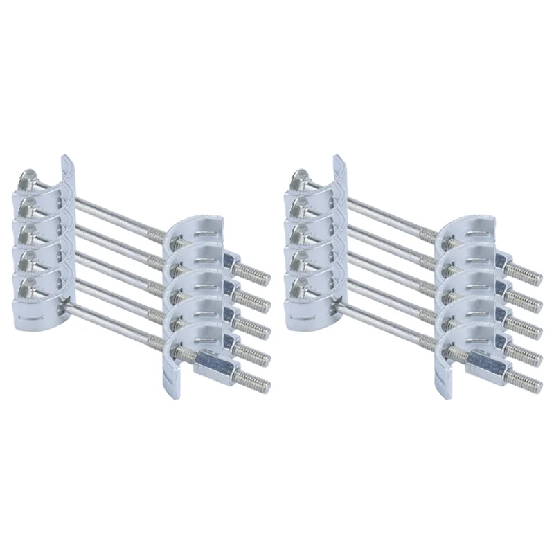 

GYTB-Joiner Joint Connector 10Pcs Countertop Benchtop M6 Thread Bolt Fastener Dog Bone Half Moon Shaped Bracket