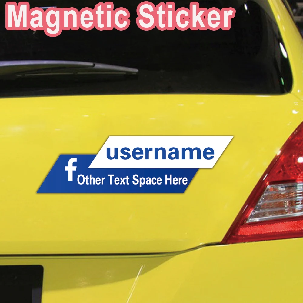 1pc New Design Custom Picture Magnetic Auto Stickers On The Car Customized Photo Cars Decal Custom Window Door Wall Sticker