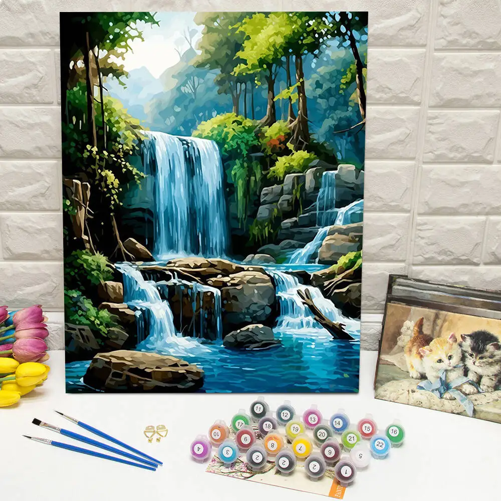Disney Malen nach Zahlen Tinker Bell Malen auf Leinwand Lotus Digitales Ölgemälde Frosch Cartoon Acryl Home Decor Handgemachtes Geschenk