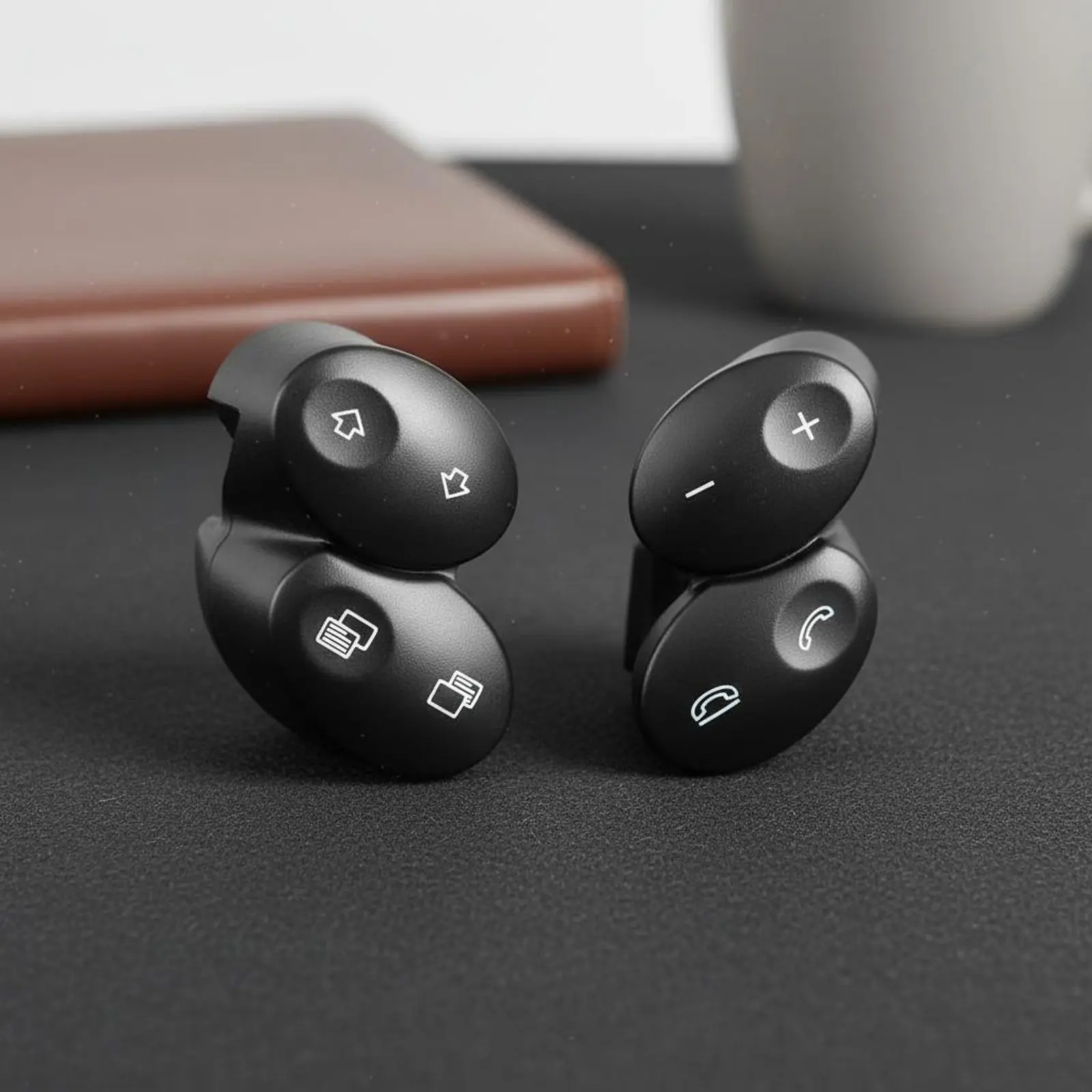 

Многофункциональная кнопка управления на руле, элемент интерьера автомобиля, простая установка