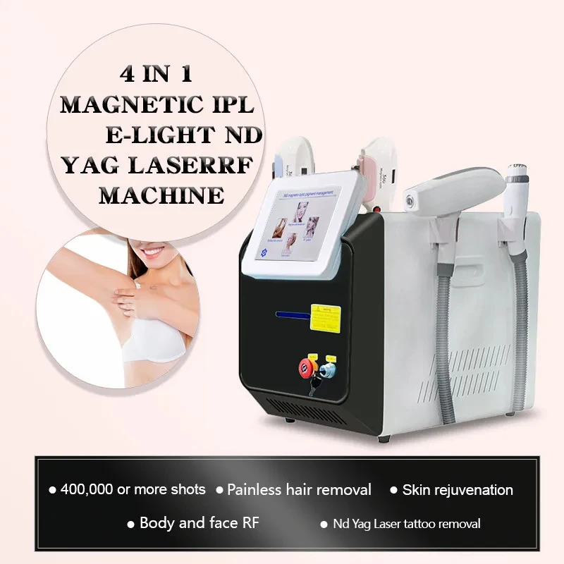 เครื่องลบรอยสักอเนกประสงค์3 in 1 OPT ไฟ IPL YAG อุปกรณ์ความงามถาวร