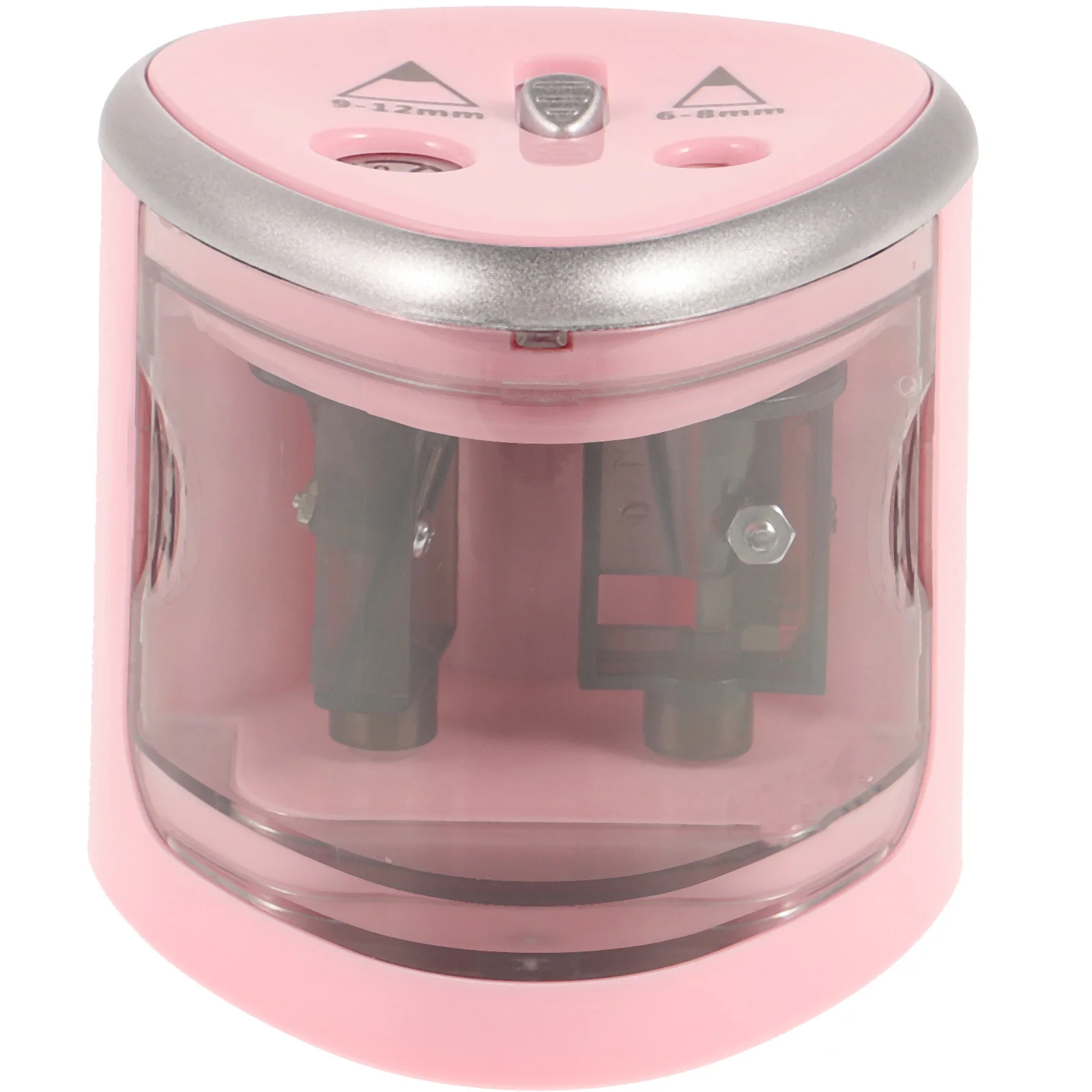 Temperamatite elettrico automatico doppio foro 6-12 mm azionato 3-5S affilatura rapida per bambini artisti studenti ufficio