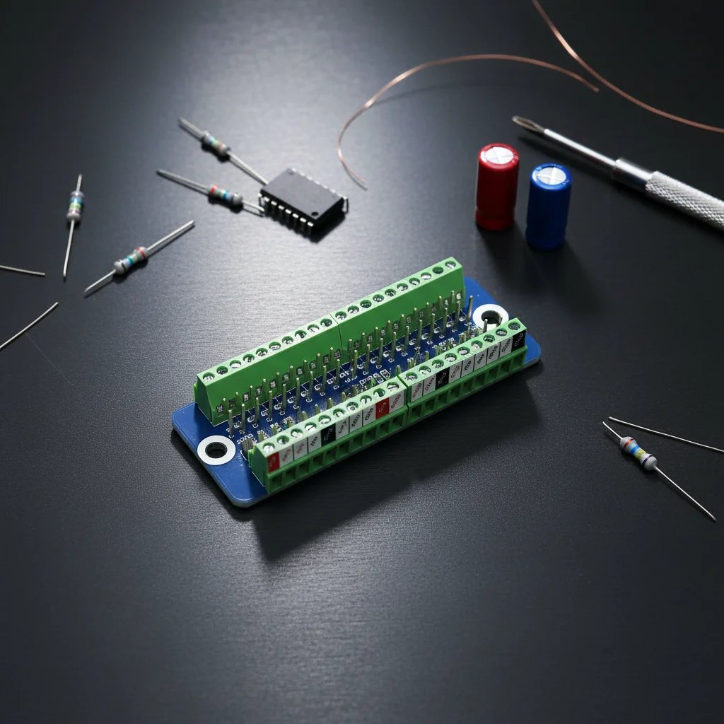 1pc Expansion Board Terminal Block For Breakout Board With Pin Definition Stickers Industrial Terminal Easy Installation