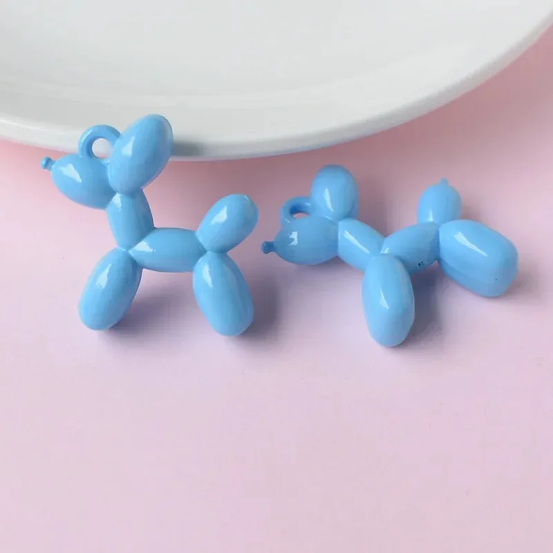 10 Stück Cartoon Ballonhund Harz-Tieranhänger für Halsketten, Armbänder, Schlüsselanhänger, DIY Schmuckherstellung Zubehör – Detail 5