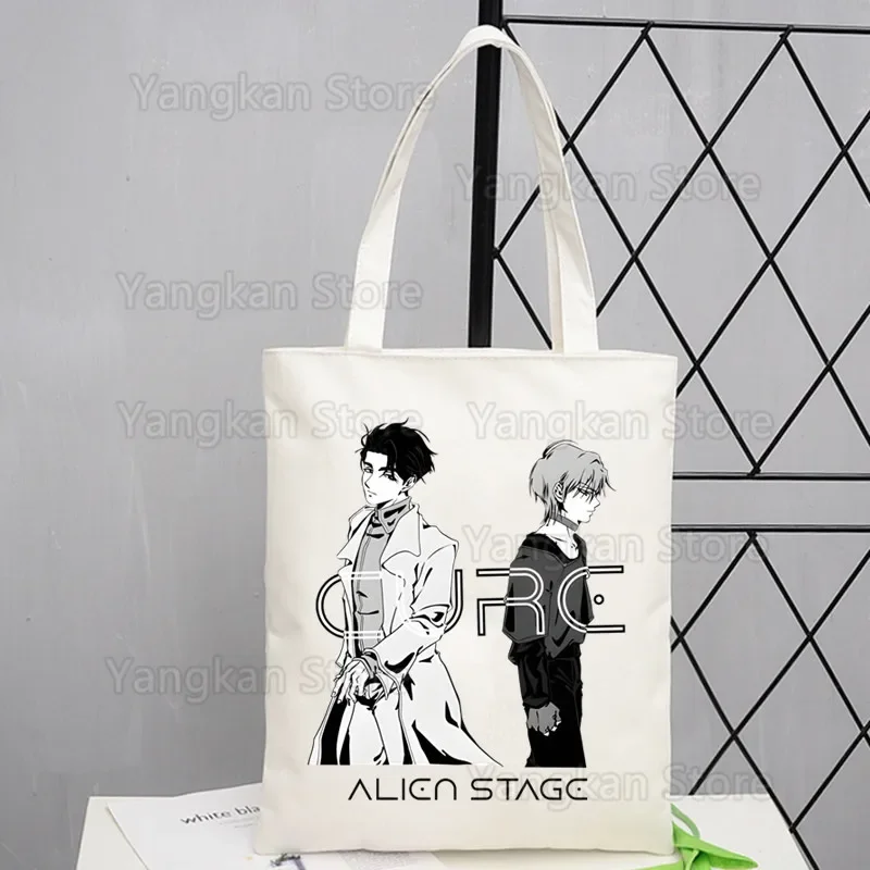 Alien Stage Bags Print Tote Bag Eco Reusable Shopper Bag Canvas Shoulder Bag Large Handbag Men Women Sundries Bags