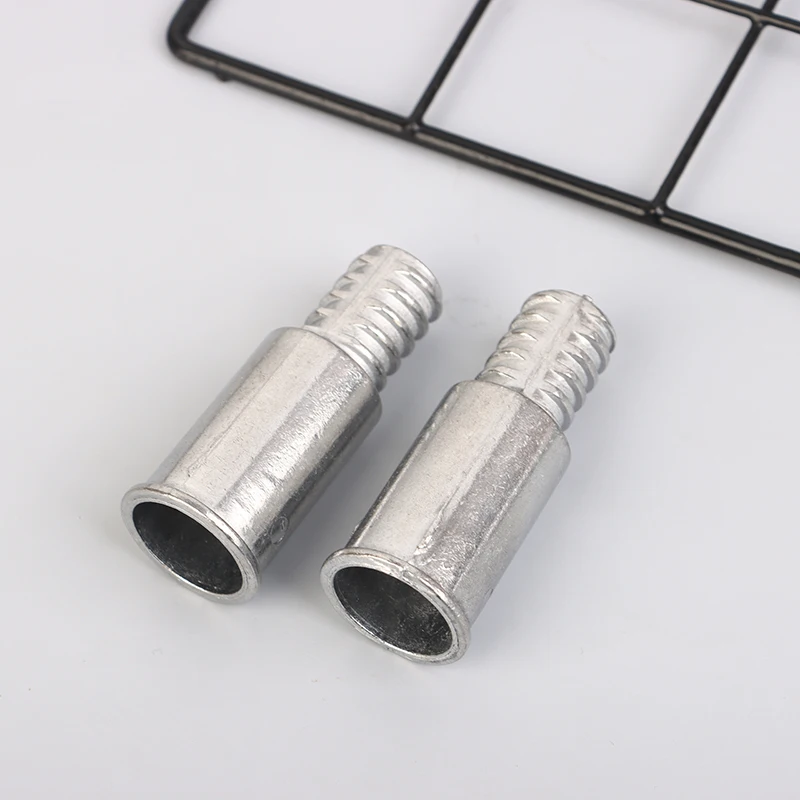 2pcs Broom Extension Pole Adapter Tips Metal Threaded Handle Tips End Adapter Repair Kit Connector Handle Extension