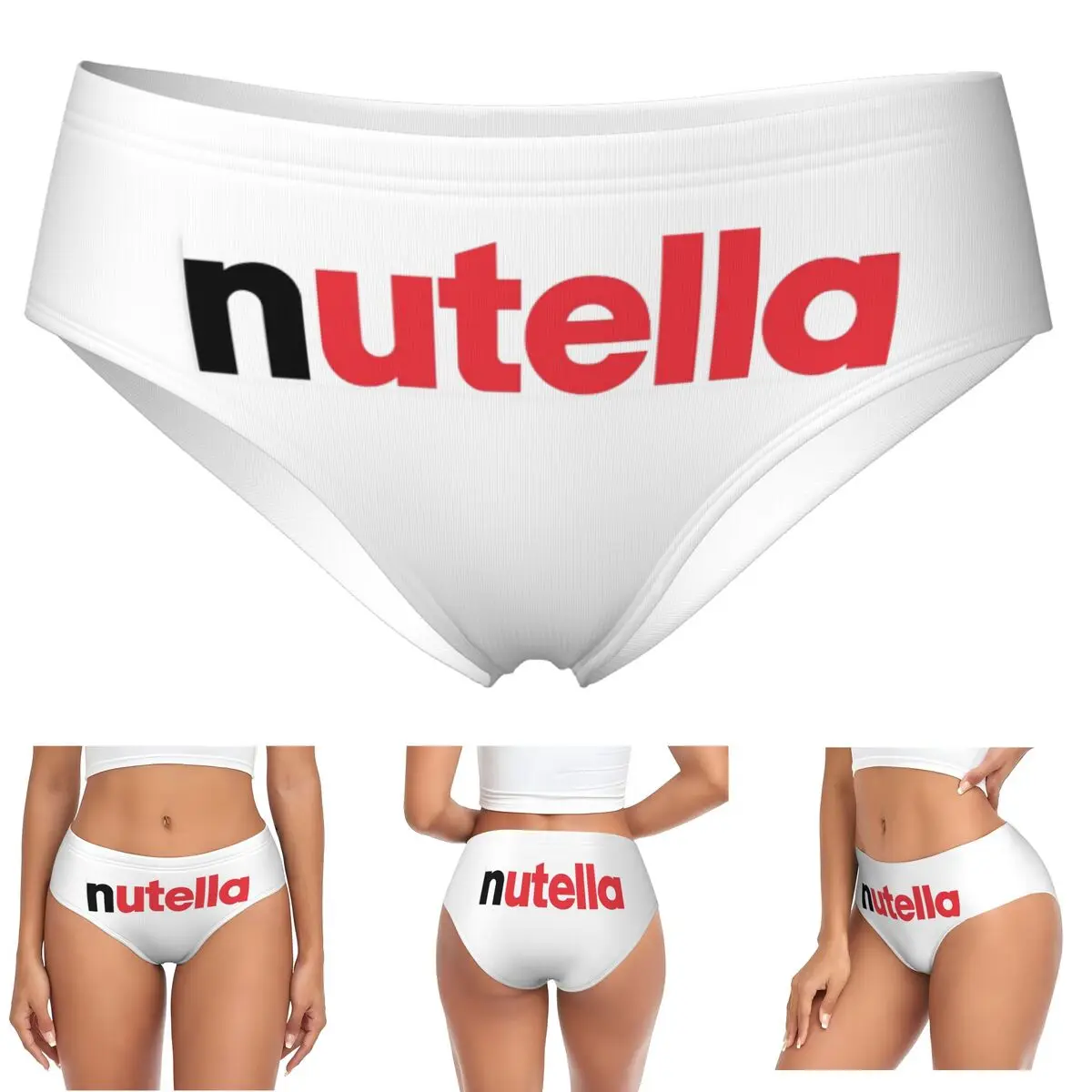 

Трусики Nutella на заказ, женские удобные трусы, нижнее белье, дышащие женские трусы