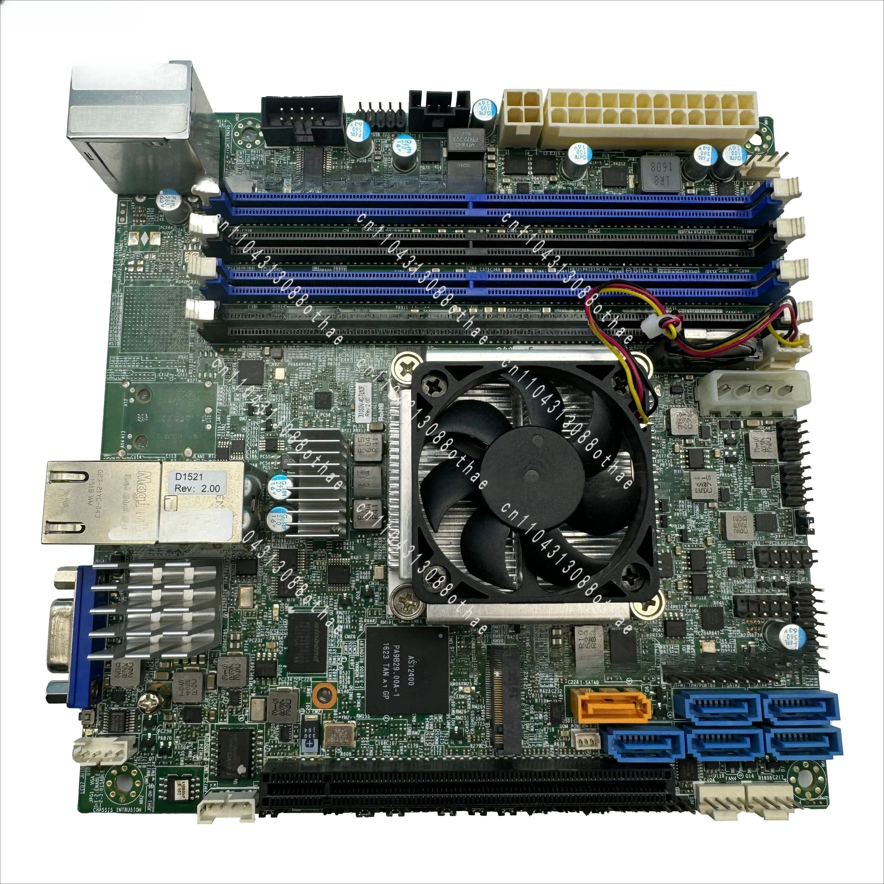 Flying Bull D1521 Dual 10 Gigabit 1581 Ultramicro X10SDV-4C-TLN2F Main Board NAS Synology ITX Server