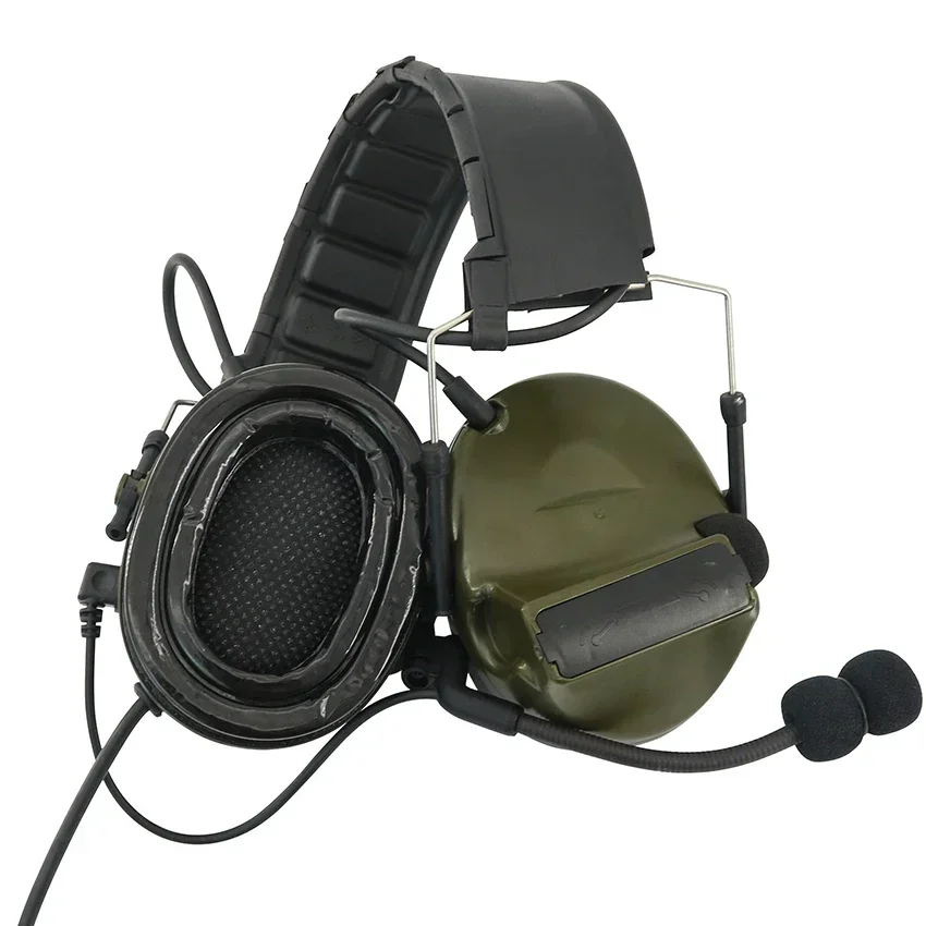 Imagem -03 - Tac-sky Comtac ii Bandana Removível Proteção Auditiva Tiro Earmuffs Tático Walkie Talkie Airsoft Comtac Fones de Ouvido ts