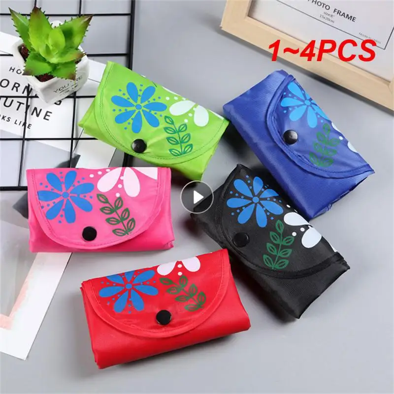 1~4PCS Foldable Shopping Bag Smaller And Lighter Thick And Durable Durable Portable Household Products Handbag