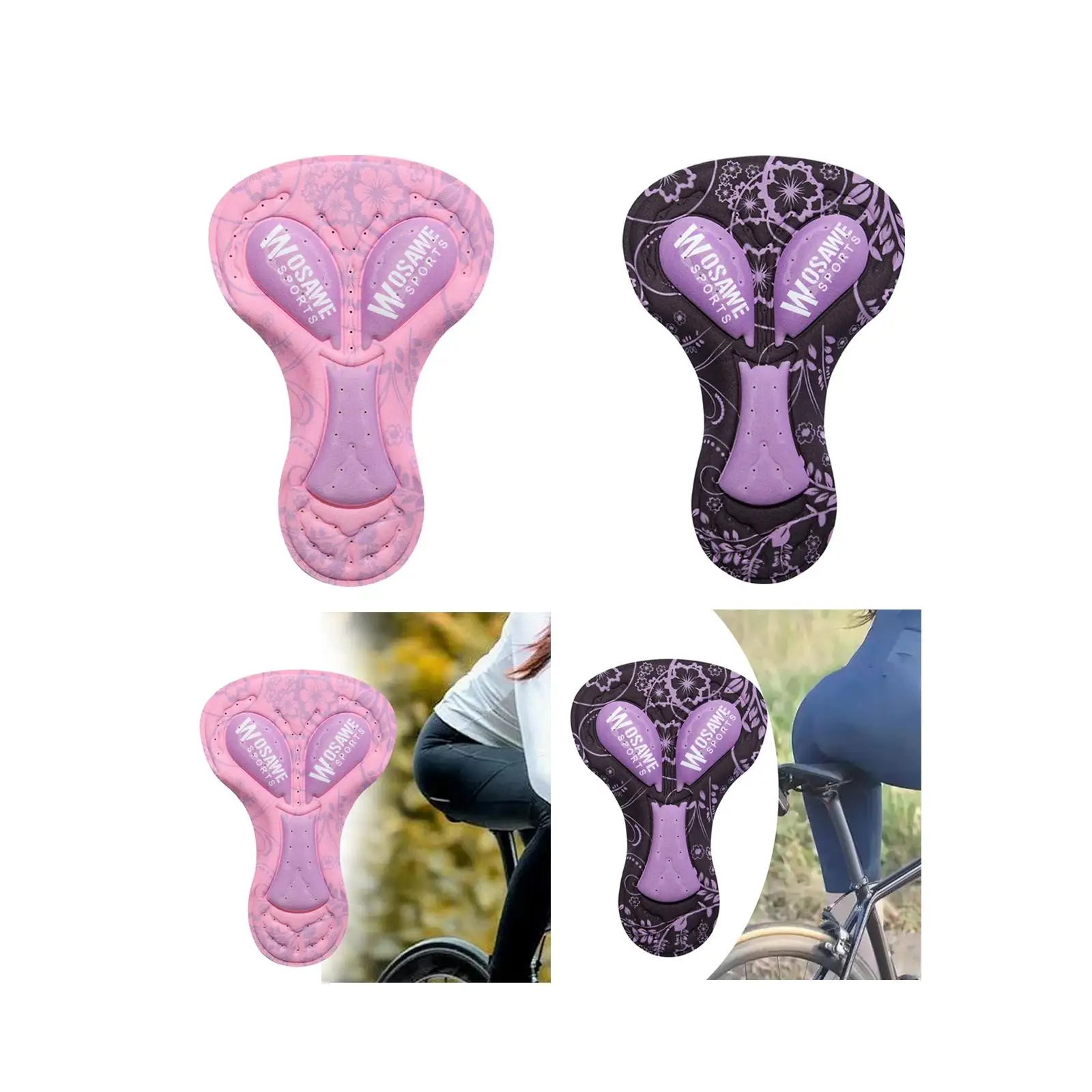 Pantalones cortos transpirables para bicicleta de montaña, ropa interior ligera, suave, acolchada en 3D, para ciclismo, para mujer