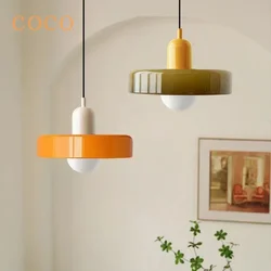 COCO Nordic Retro Glass Chandelier Living Room Dining Room Bedroom KitchenModern Lighting Decoration Retro Lighting Fixture