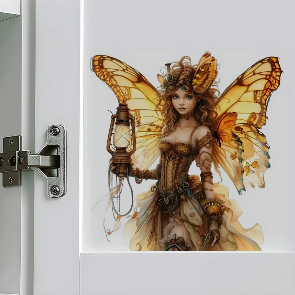 

QT3067#Fairy Funny Stickers Cabinet, Door,Refrigerator Decoration Decal Stickers, Cabinet, Refrigerator, Door, Toilet