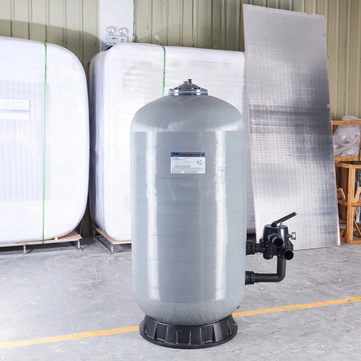 Deep Bed Sand Filter Gray Blue Green Side-mount High Quality Fiberglass Filtration System Pikes SL700 700mm