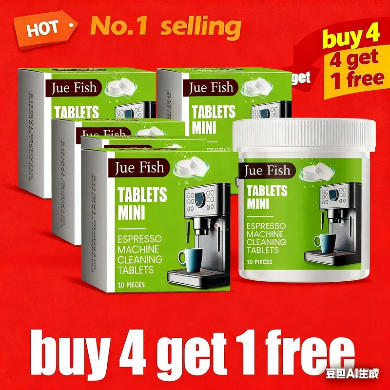 

5 PCS Descaler Stain Remover for Espresso Maker Powerful Degreaser Deodorizer Tablets Removes Odors Oil Limescale Safe Formula