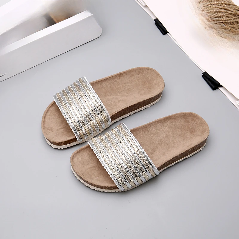 2024 New Summer Style Fashionable Comfortable Casual Breathable and Wear-resistant Thick-soled Simple Open-toe Child Slippers