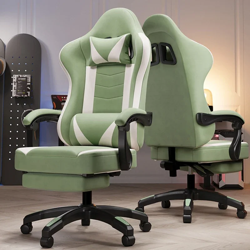 Elevable Desk Chair Girl Gaming Chairs For Living Room Home Office Armchair Furniture Ergonomic Gamer Chair Folding Weightless