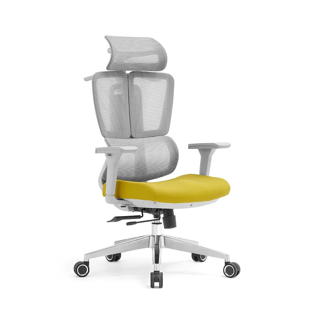 Design de luxo em movimento moderno tecido de malha cadeira de escritório ergonômica cadeira de tecido giratória sillas de oficina móveis de escritório