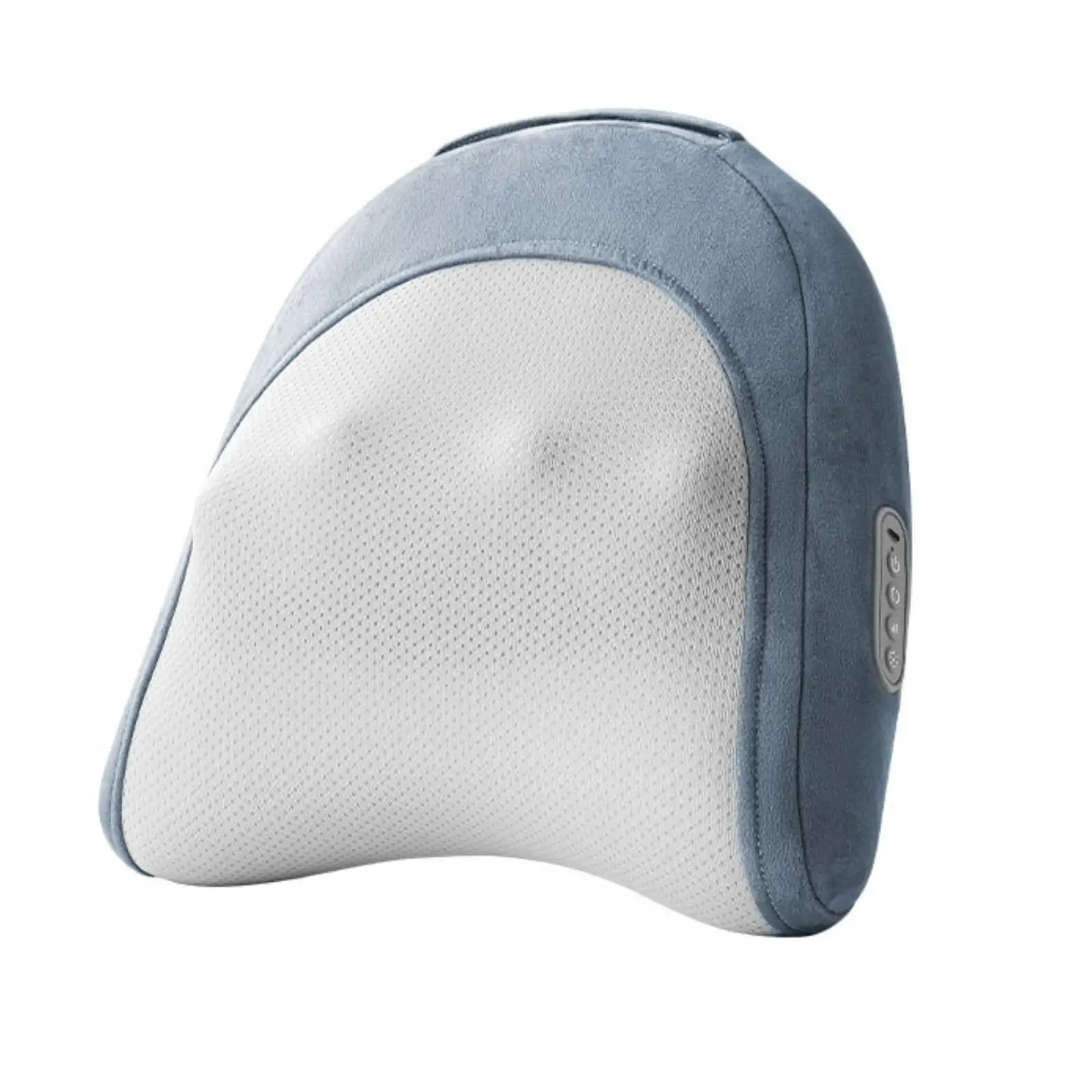 Compact Rechargeable Shiatsu Massage Pillow for Neck and Lower Back with Simple Controls for Home Office Travel