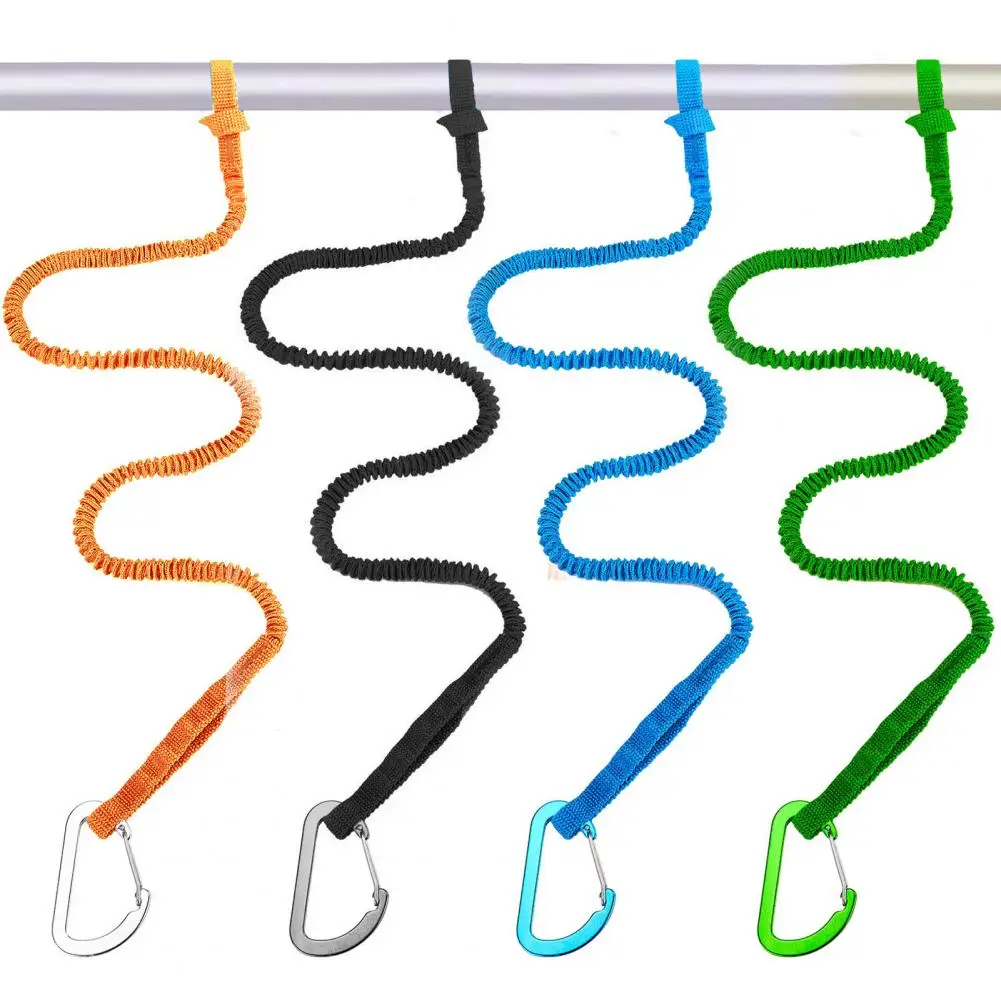 Kajak Peddel Leash Elastische Bungee Strap Lanyard Touw Lichtgewicht Kajak Hengel Leash voor Varen Vissen Raften Kanoën