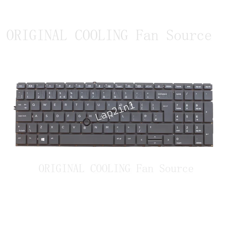 R+  New FOR HP Zbook Firefly 15 G7 / Zbook Firefly G8 UK Backlit Keyboard with Pointer