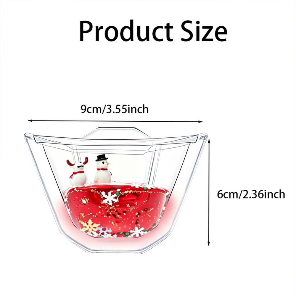  For Volkswagen Car Christmas Snowman Steering Wheel Dynamic Sequins Decoration- Suitable for T‑Roc/Tiguan/Golf/Passat/T‑Cross