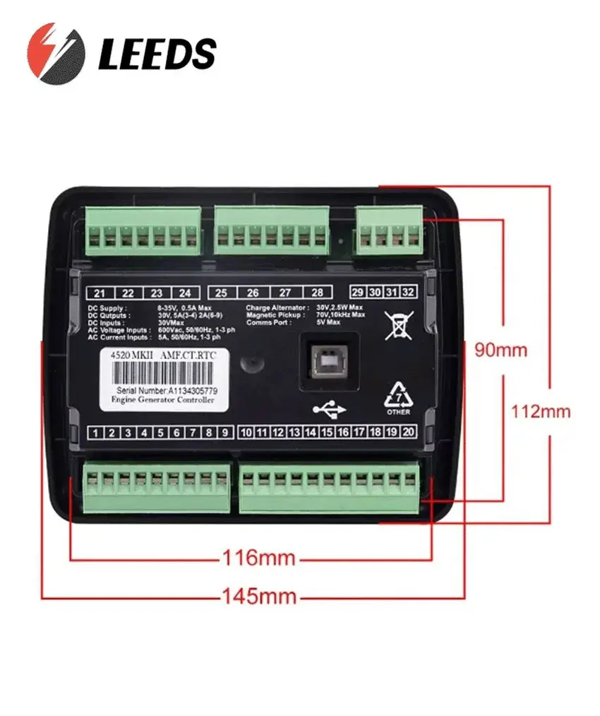 Generator auto start controller dse4520 generator controller 4520 genset controller