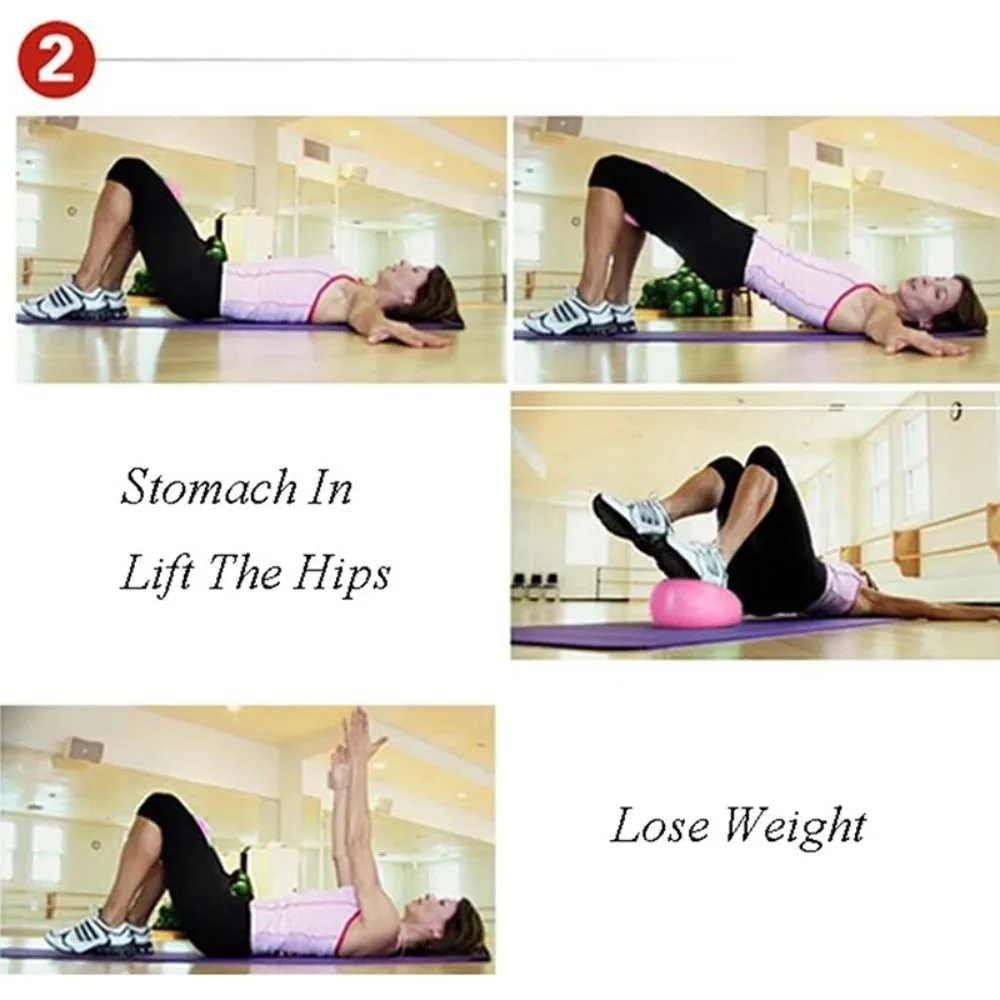 Mini 25cm Yoga Ball Soft PVC Non Slip Exercise Ball Easy Inflation Inflatable Balance Balls Gym Fitness