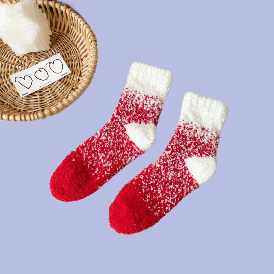 Chaussettes mi-tube en velours pour femmes, haute qualité, étoilé, sommeil à la maison, sourire, demi-bord, nouveaux lieux, automne, 3/6 paires