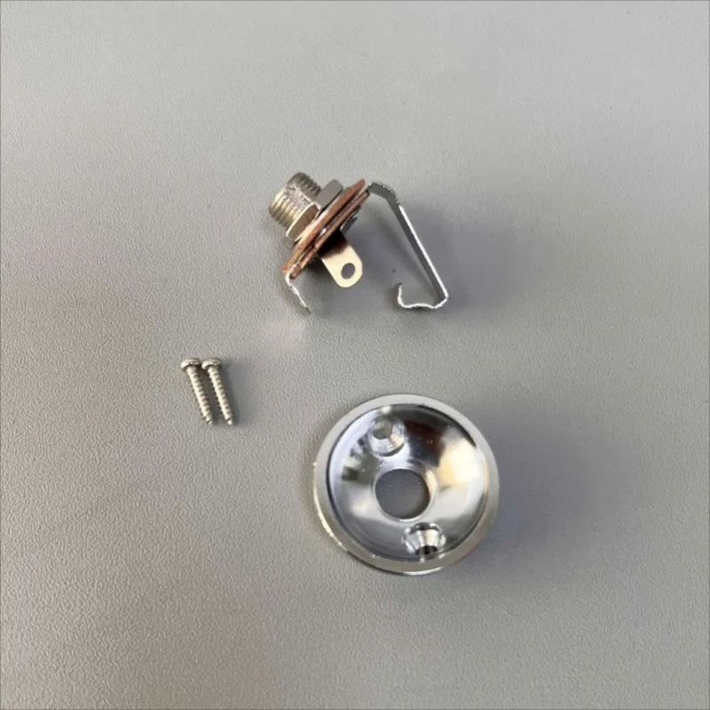 TELE Thickened Round Cup T Hole L Electric Guitar Socket Jack Audio Input and Output Socket Seat Connector Hole JA