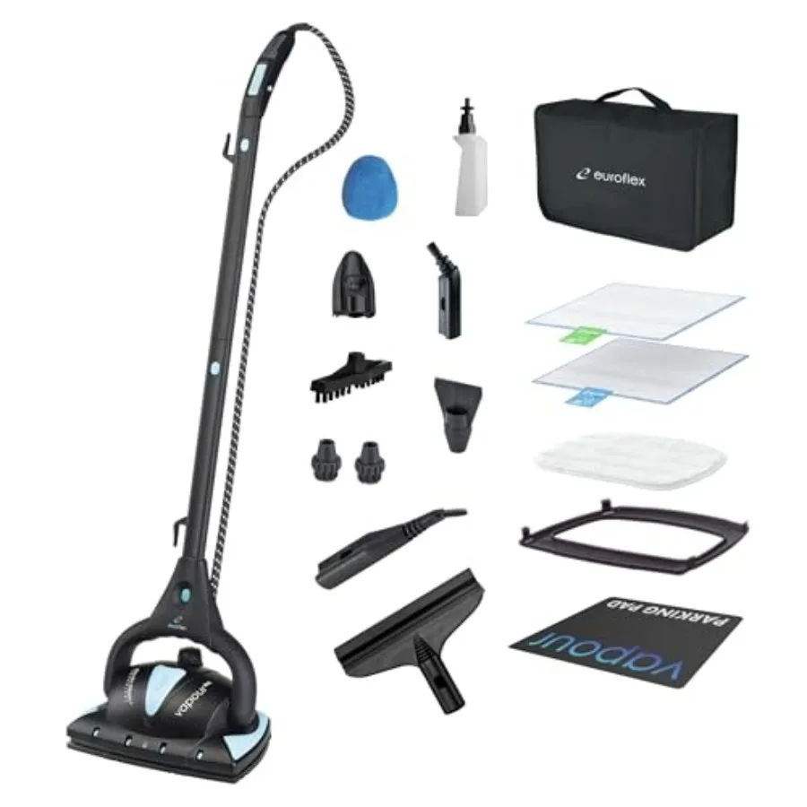 

20-Piece Steam Mop with Built-In All-in-One Portable Steam Cleaner for Home and Office Use; Achieves 295F and 50 PSI
