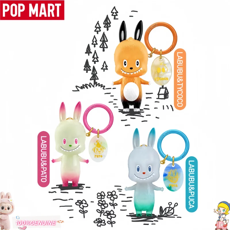 

POP MART The Monsters 10th Anniversary Series Blind Box Kawaii Keychain Labubu Celebration Figure Collectible Kid Birthday Gift