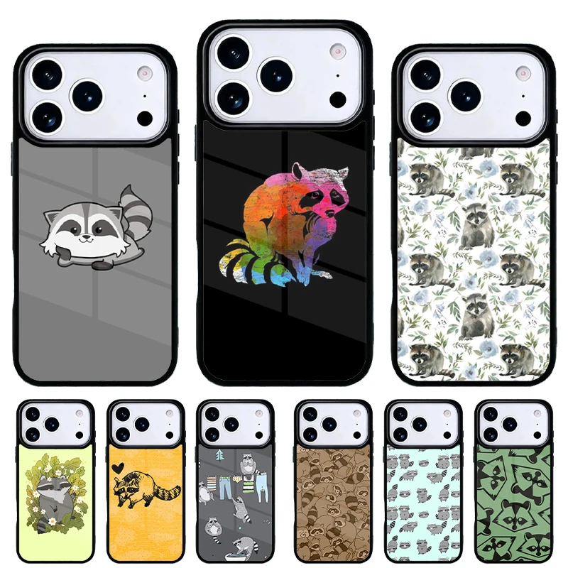 Funda de iPhone con diseño de mapache