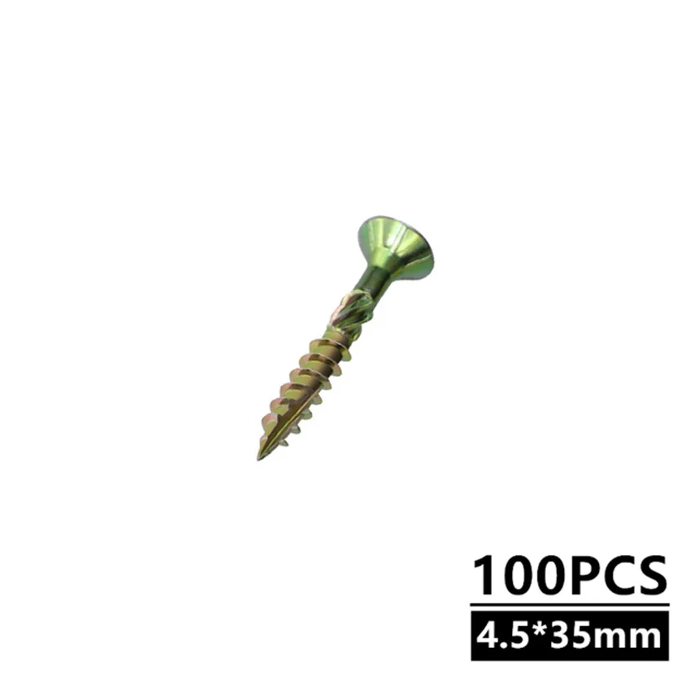 Tapping Woodworking Screw Premium Rust Resistant Wood Screws for Outdoor Use Pack of 100 Self Tapping T25 Torx Screws