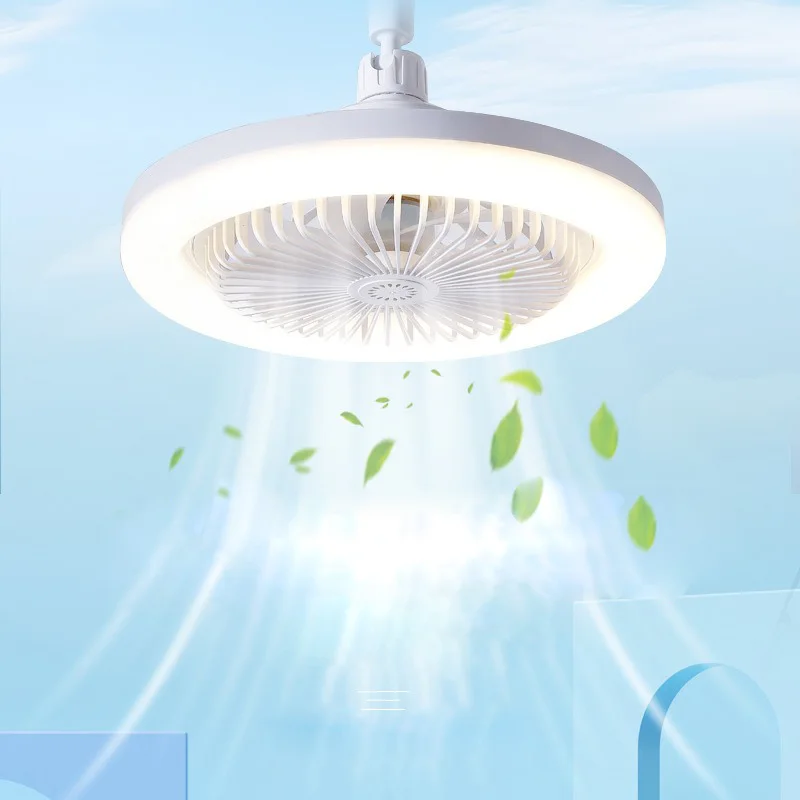 E27 Screw Fan Light Modern Smart LED Ceiling Fan Light Multi-Directional Adjustable Fan Light Multi-Function LED Fan Light