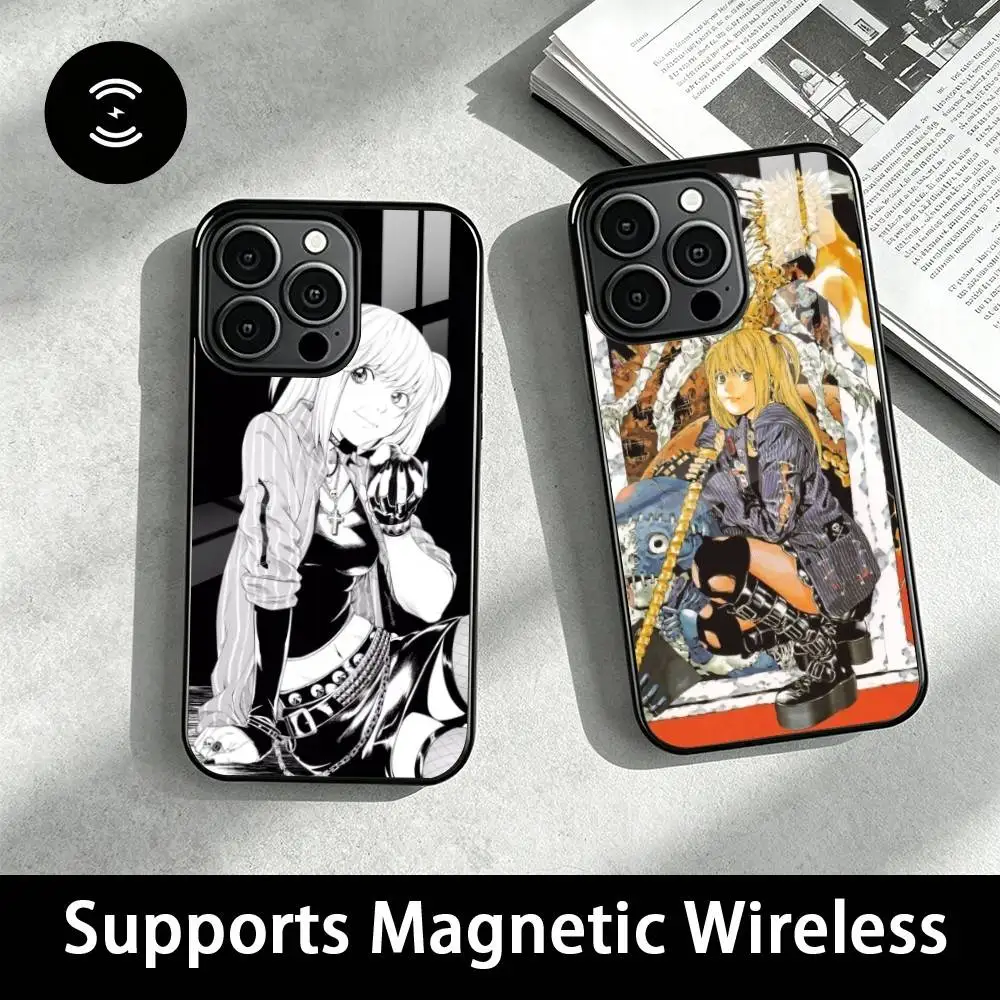 D-Death Note-M-Misa-A-Amane  Phone Case For iPhone18,17,16,15,14,13,12Plus,Pro Compatible with magnetic wireless charging