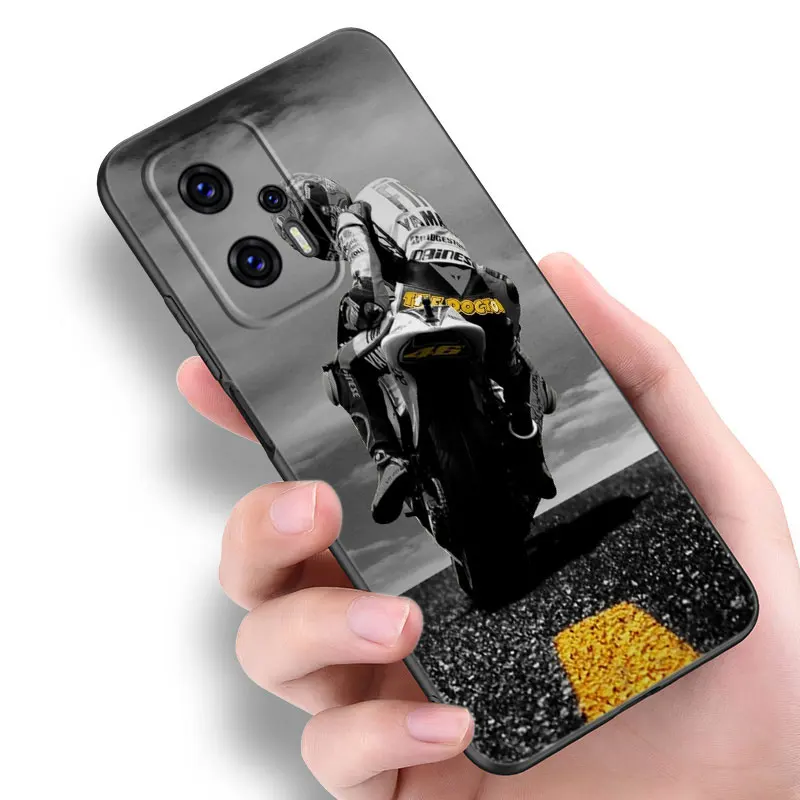 Moto Cross Motorcycle Sports Black Silicone Phone Case For Xiaomi POCO X3 X4 NFC F5 M3 M4 M6 X5 X6 Pro F3 F4 GT 5G C55 C65 M5