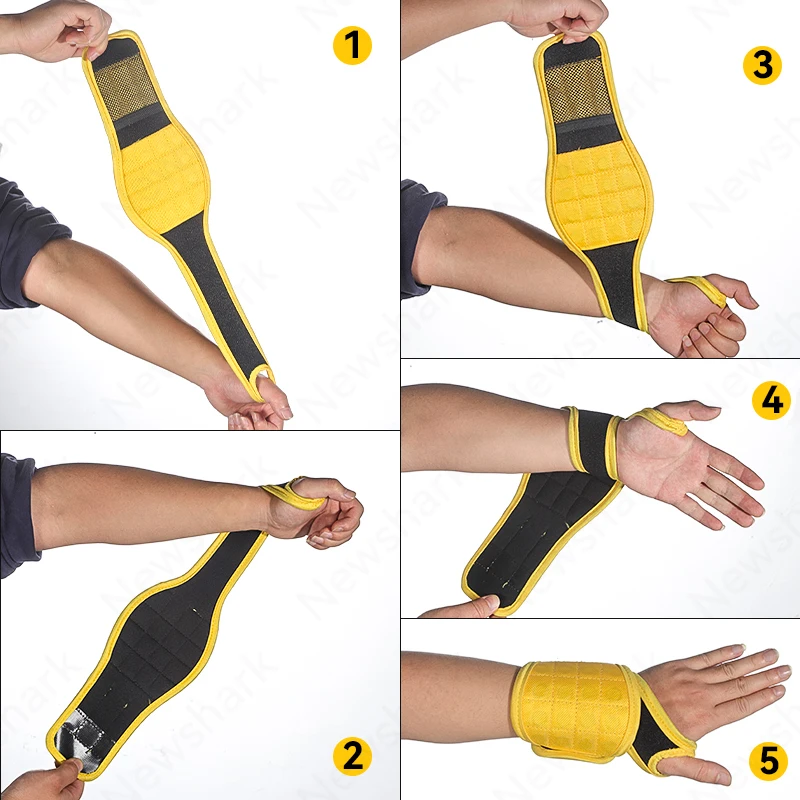 Magnetic Wristband, used to Fix Small Tools Such as Screws and Drill Bits, Suitable for Mechanics and Engineers