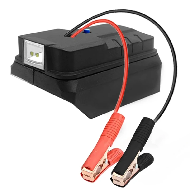 

A82M-адаптер для автомобильного стартера с 2 USB-портами и светодиодной подсветкой, адаптер для пускового двигателя, автоматический усилитель кабеля для батареи 18 В